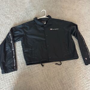 Champion Navy Blue Windbreaker Jacket